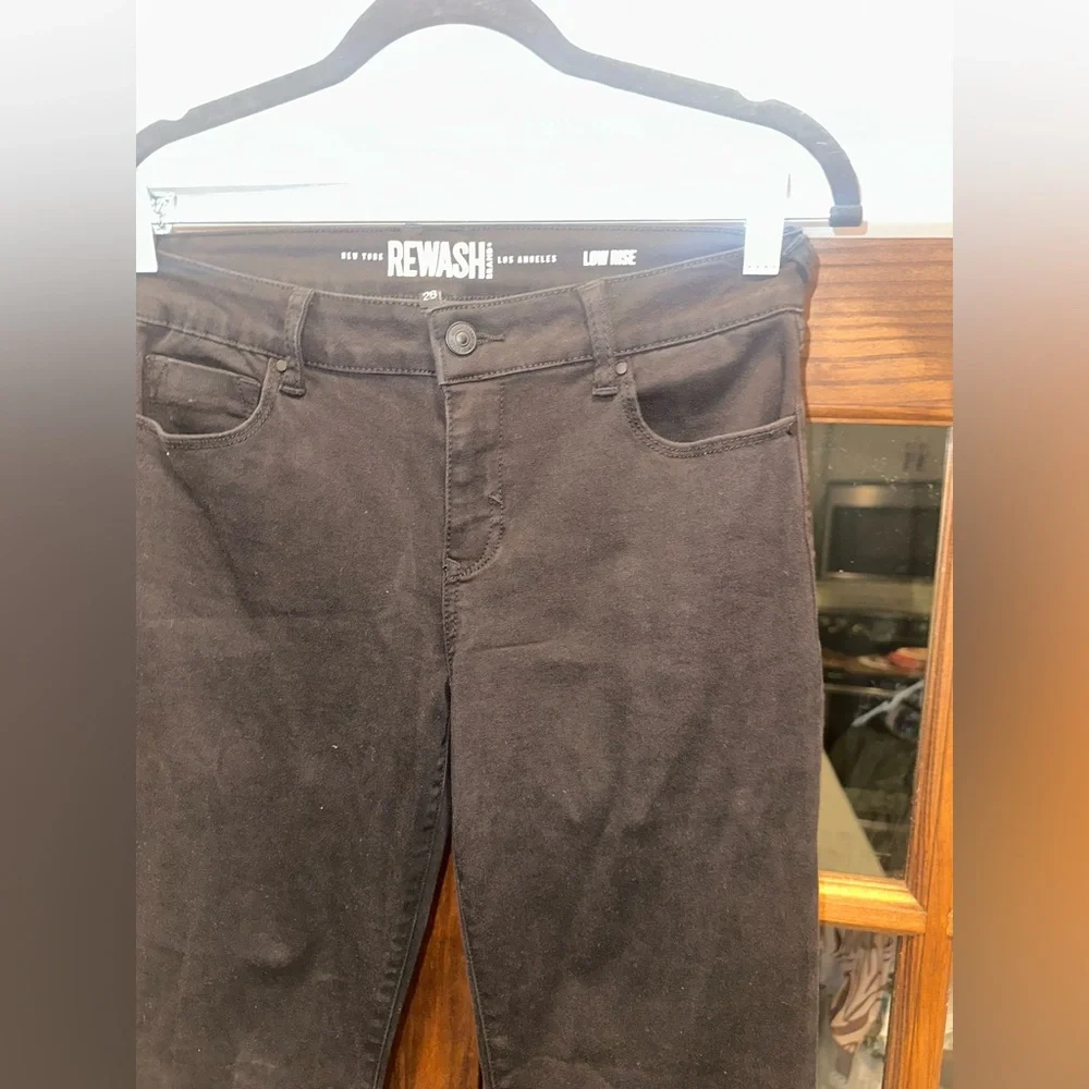 EUC Rewash Size 28 Women's Black Flare Jeans‎